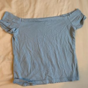 Pacsun off the shoulder light blue tube top